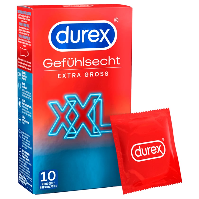Kondome Gefühlsecht Extra Gross XXL 10 Stück